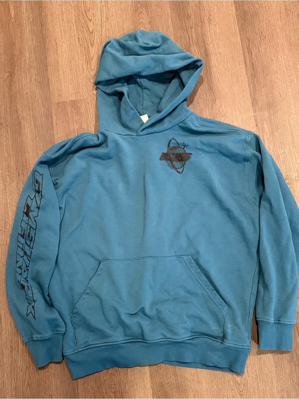 Gymshark Teal Pullover Lifting Hoodie